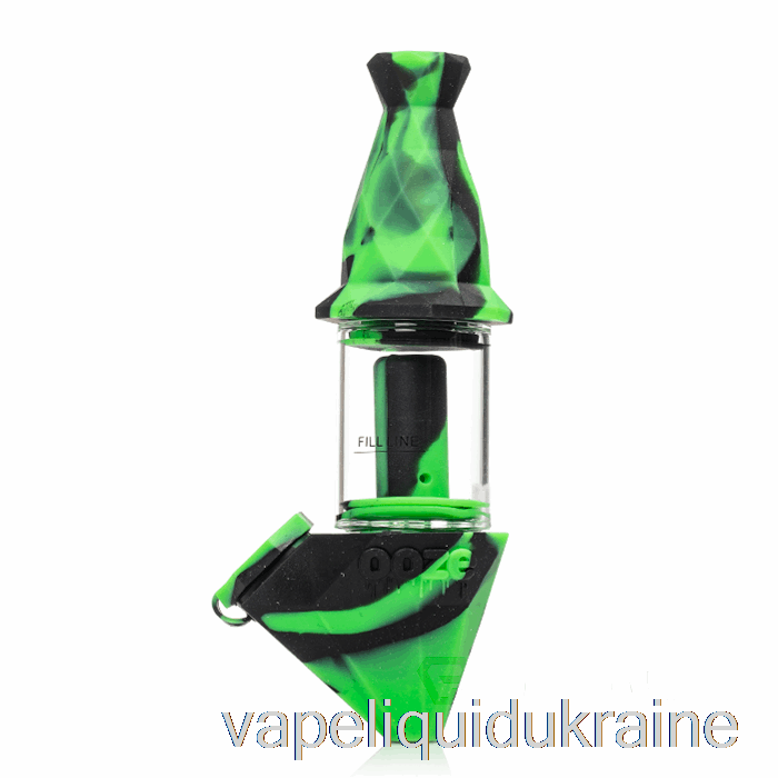 Vape Ukraine Ooze Bectar Silicone Bubbler Chameleon (Black / Green)